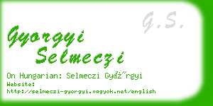 gyorgyi selmeczi business card